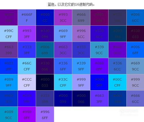 html中浅蓝色怎么写