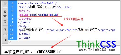 文字怎么加粗 html