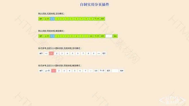 html 分页