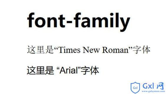 html中font-family