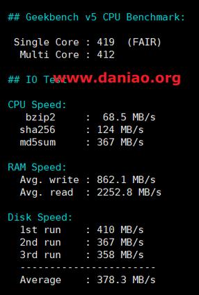 VPS服务器性能测试：系统信息、上传|下载带宽、硬盘I|O、UnixBench、ping、丢包测试、原生IP等