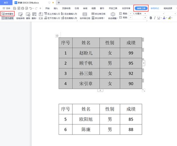 为什么文档头上有表格