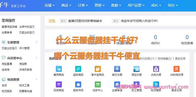 淘宝店铺云服务器选什么好?千牛账号使用云服务器合适