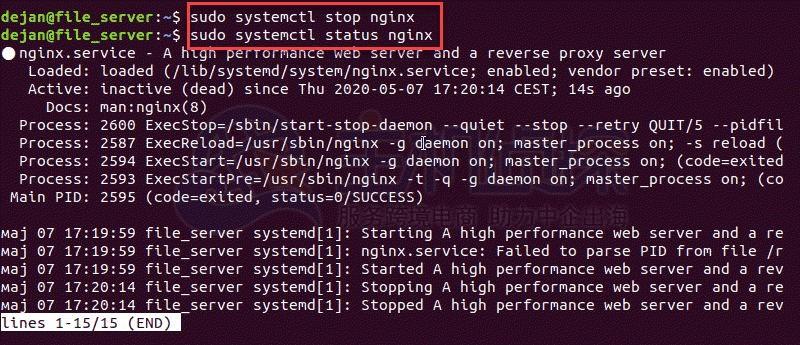 nginx关闭服务,nginx关闭命令2022年更新（关闭nginx的命令）