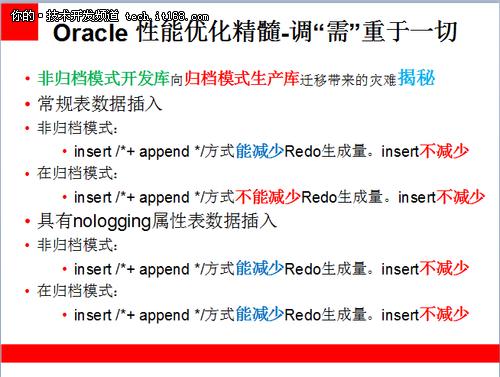 Oracle性能调优的方法是什么