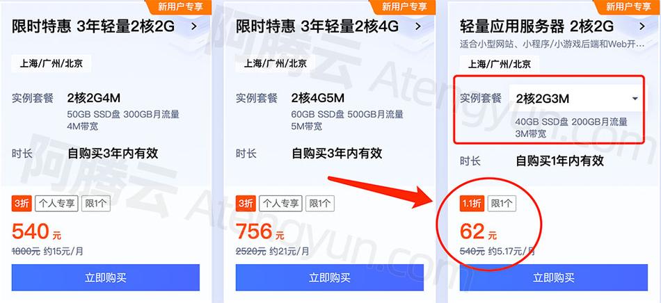 阿里云服务器双十二爆款特惠_1核2G内存5M峰值带宽年付114元/可按优惠价续费3次