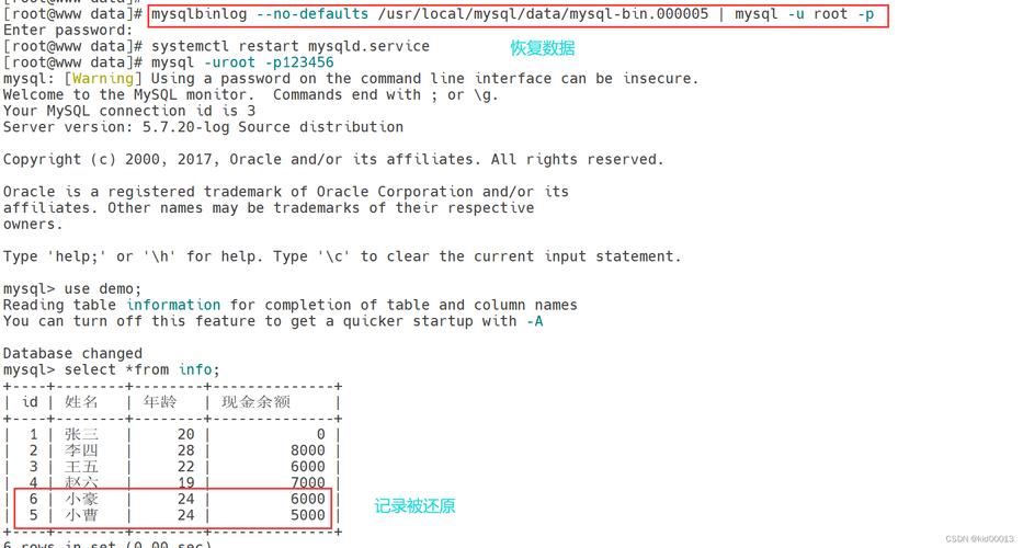 MySQL如何从备份表还原数据