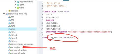 PostgreSQL权限和角色怎么管理使用