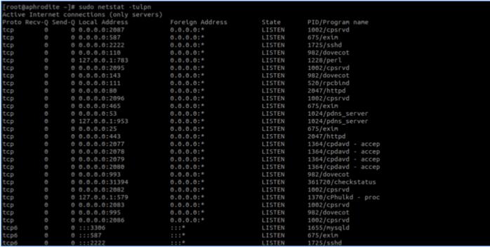 如何在Linux服务器中实时观察 TCP 和 UDP 端口？