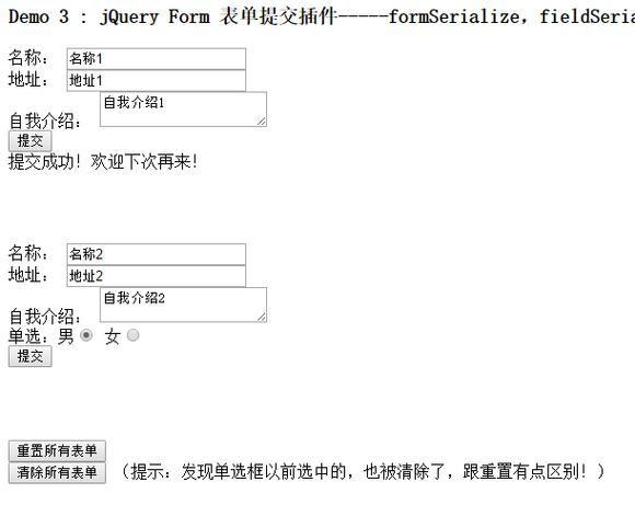 表单二次提交_表单