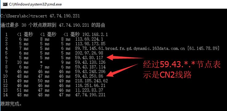 怎么判断海外vps服务器是不是cn2线路？