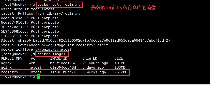 docker 创建私有镜像仓库_使用第三方镜像