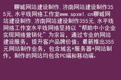 聊城做网站推广公司_网站推广（SEO设置）