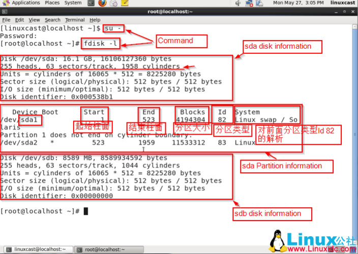 linux disk l_Linux（CentOS）磁盘扩容后处理（fdisk）