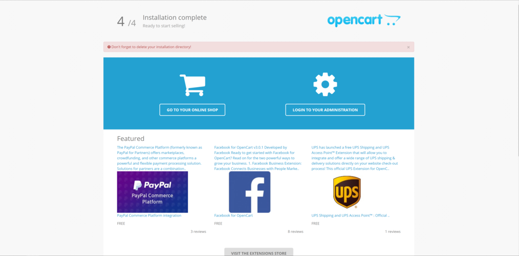 lamp opencart_镜像部署OpenCart电子商务网站（Linux）