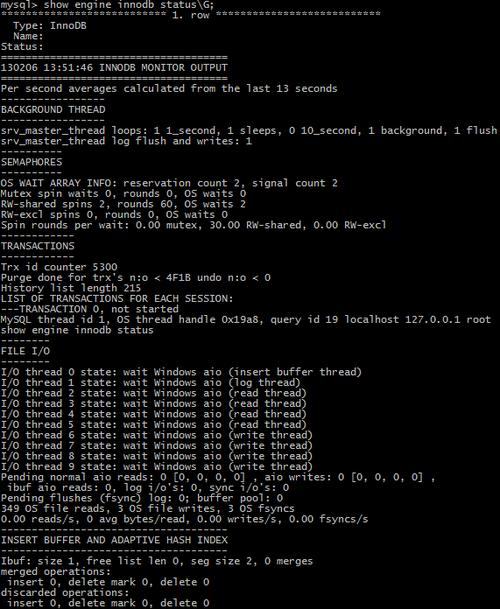 mysql数据库状态查看命令_数据库状态查看