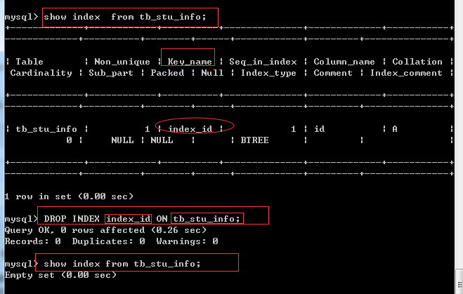 mysql 修改索引_修改索引